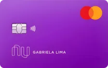 Cartão de crédito Nubank roxo, bandeira Mastercard