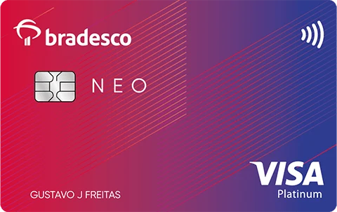 Cartão Bradesco Neo, bandeira Visa Platinum