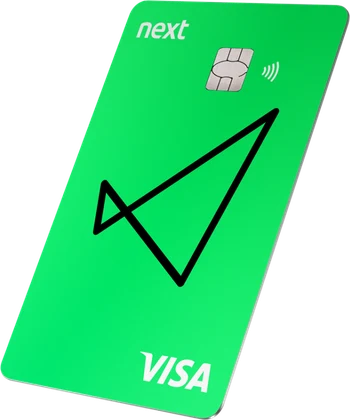 Cartão Next, bandeira Visa